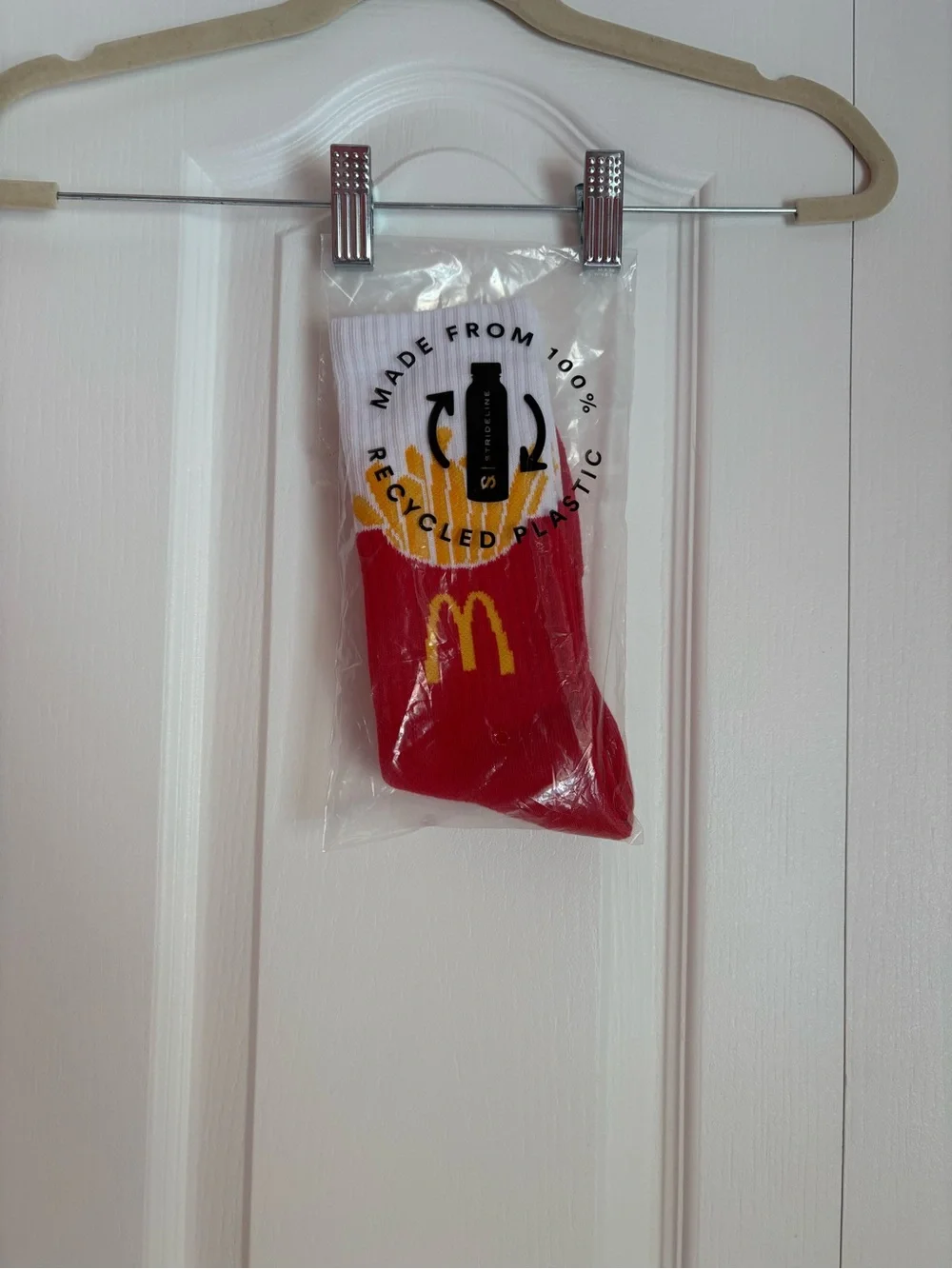 McDonald's Red, White & Yellow Athletic Crew Socks with Logo